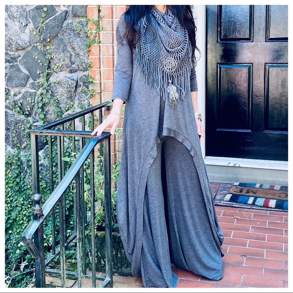 ✨LAST✨Best high low Charcoal grey tunic dress - Picture 9 of 11